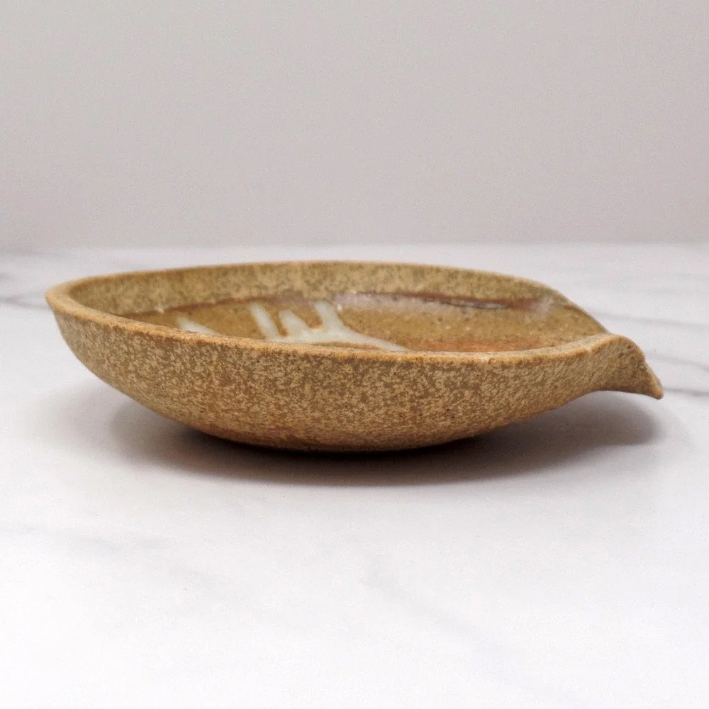 Vintage Ceramic Fish Spoon Rest by Wagner, Disney World Village Potter 1980s